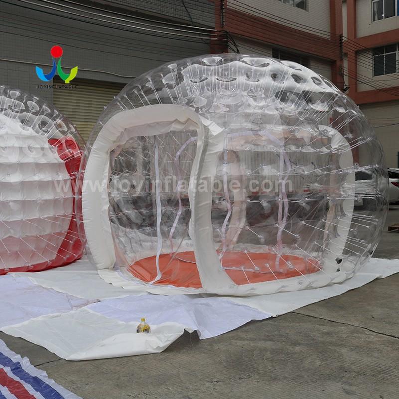 JOY inflatable sports outdoor single tunnel inflatable bubble tent family camping backyard transparent factory for kids