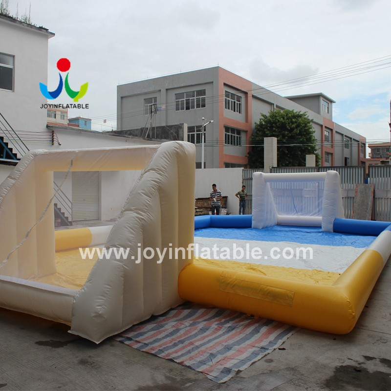 JOY inflatable New blow up soccer field supply for water soap sport event-7