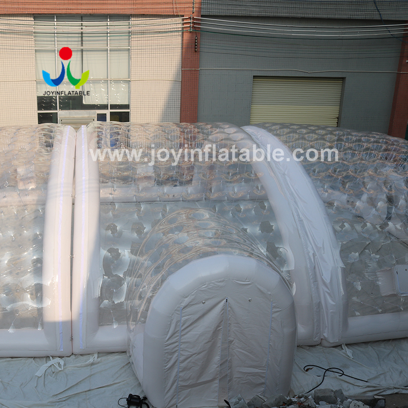 Tente gonflable gonflable de tunnel de couverture de piscine au sol avec pompe à air