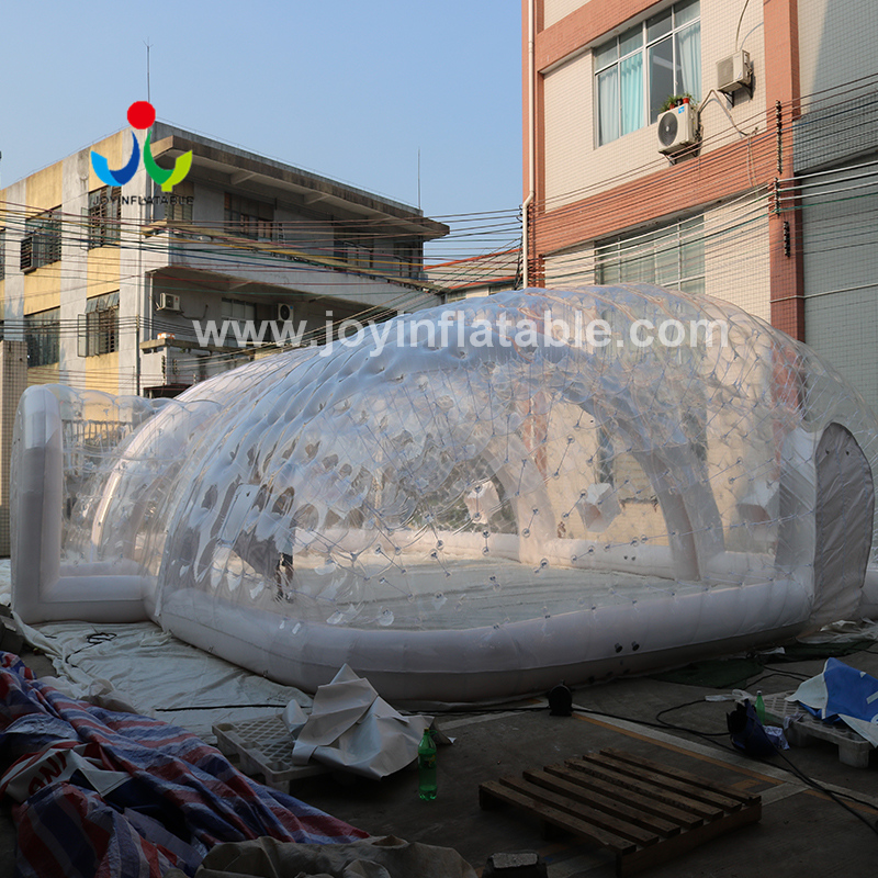 Tente gonflable gonflable de tunnel de couverture de piscine au sol avec pompe à air
