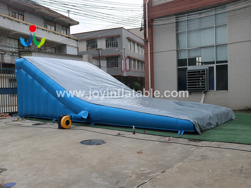 Slope Style Inflatable Jumping For Extreme MTB  Sports Video