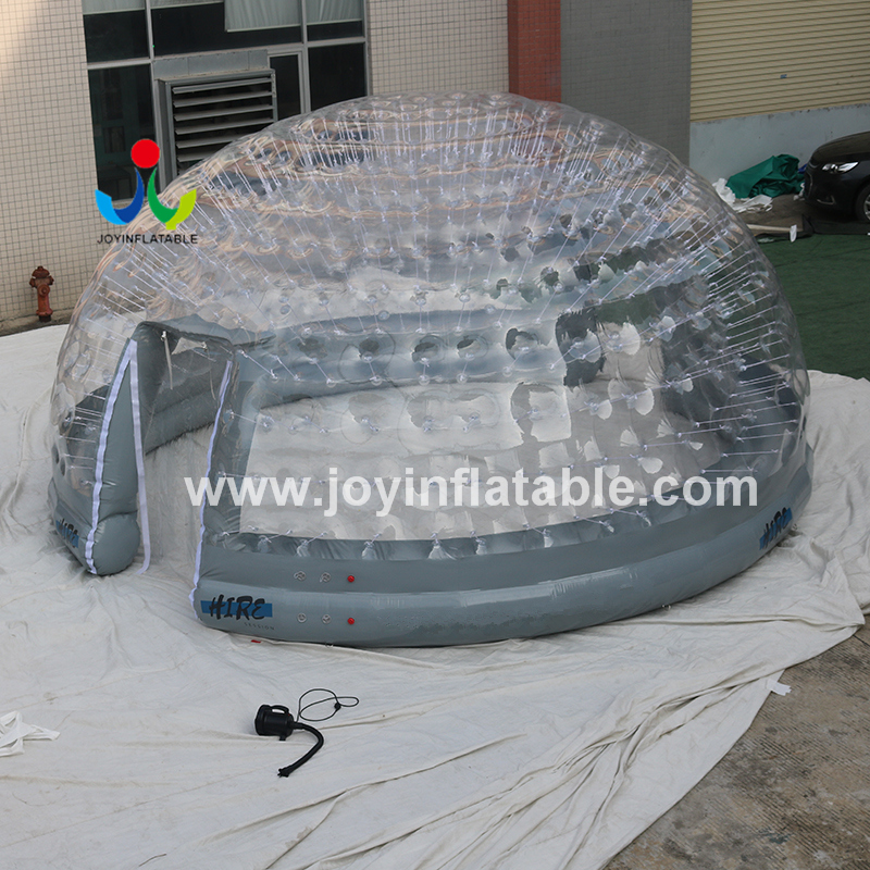 Индивидуальная на открытом воздухе кемпинговая прозрачная купольная надувная прозрачная пузырьковая палатка