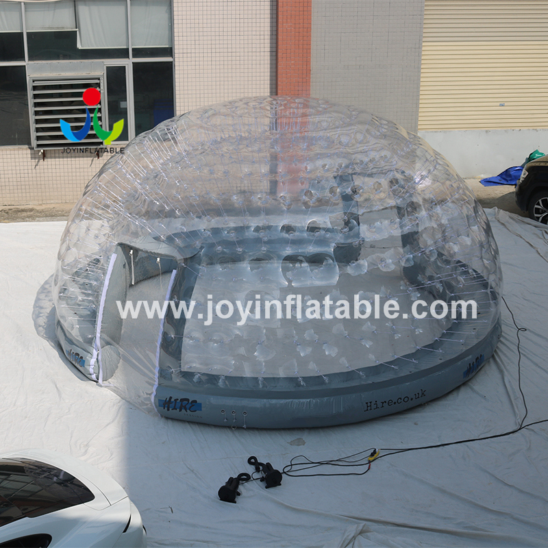 Индивидуальная на открытом воздухе кемпинговая прозрачная купольная надувная прозрачная пузырьковая палатка