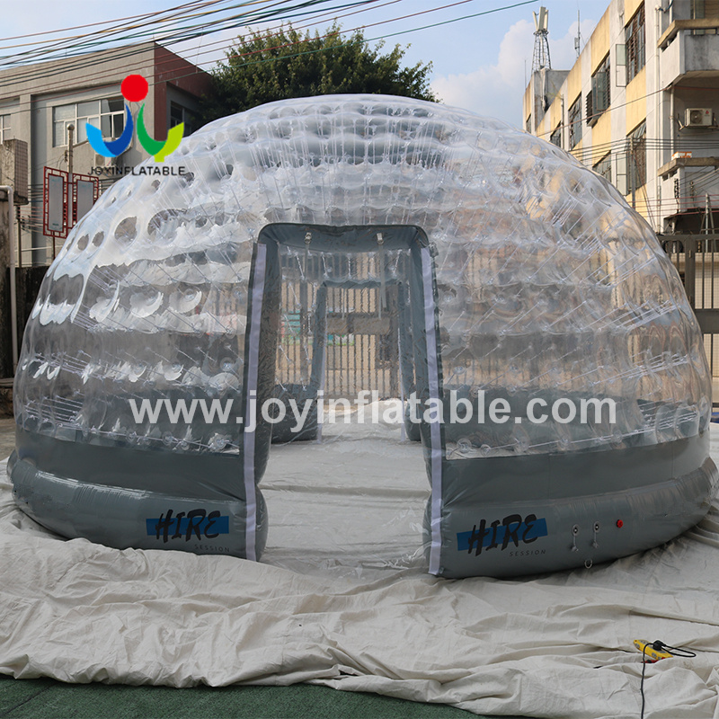 Tente claire gonflable adaptée aux besoins du client de bulle de dôme transparent de camping extérieur