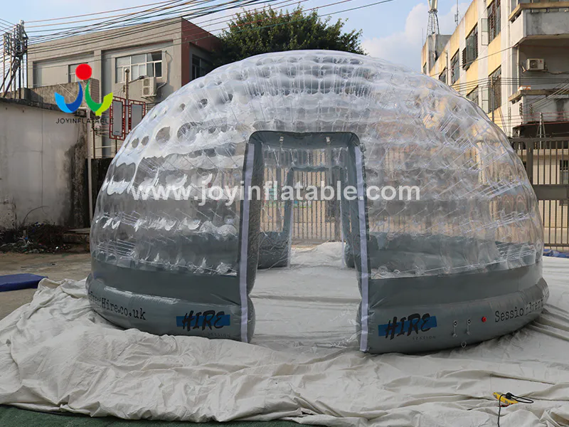 Customized Outdoor Camping Transparent Dome Inflatable Clear Bubble Tent Video
