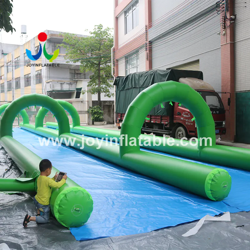 Commercial Inflatable Slip N Slide With Mattress Water City Slide For Summer