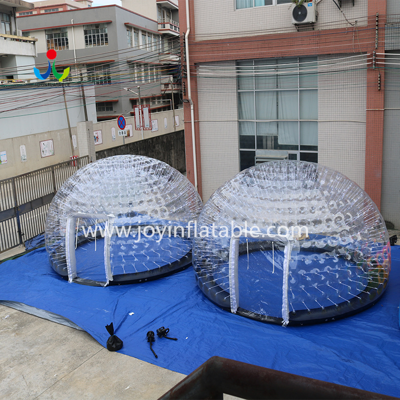 Герметичная надувная прозрачная купольная палатка для курорта