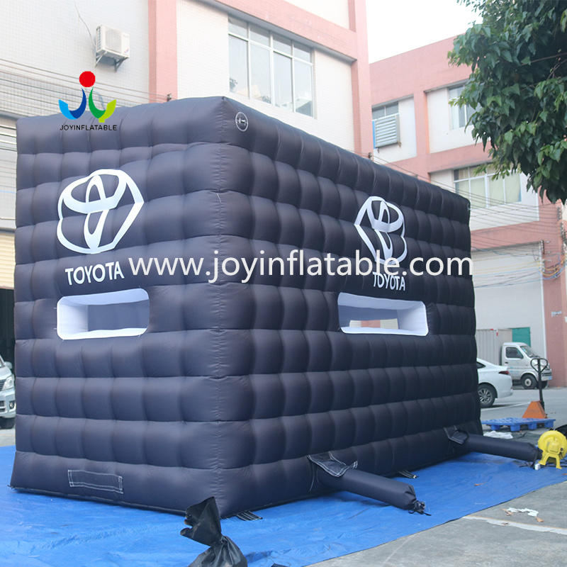 Black White Inflatable Cube Tent Room For Outdoor Portable Events
