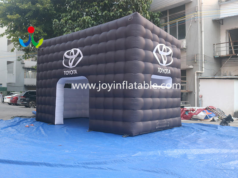 Black White Inflatable Cube Tent Room For Outdoor Portable Events Video