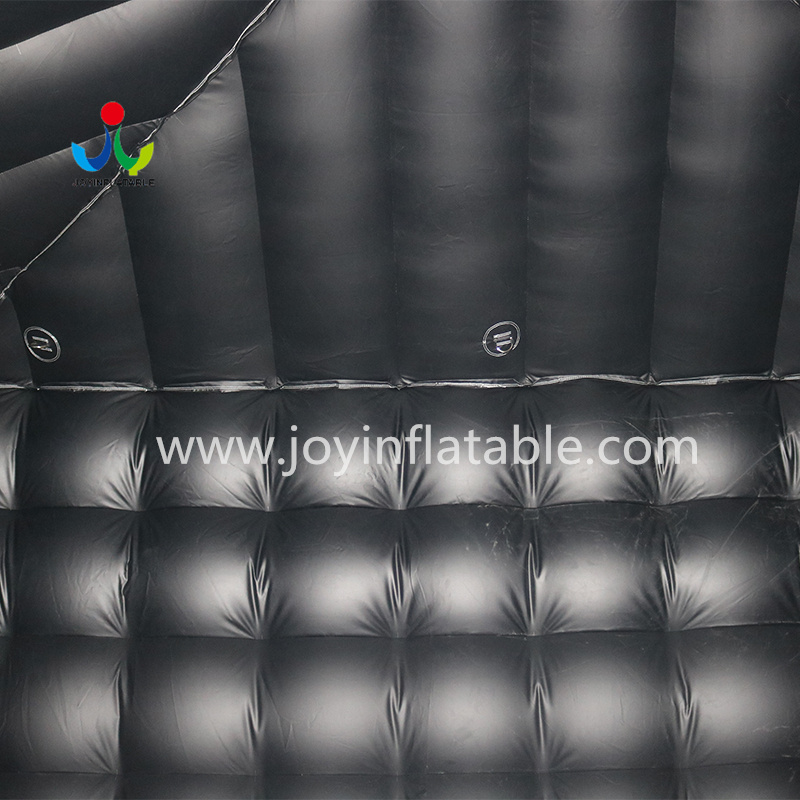 Partie gonflable noire portative faite sur commande de cube de nuit avec la lumière de Disco LED