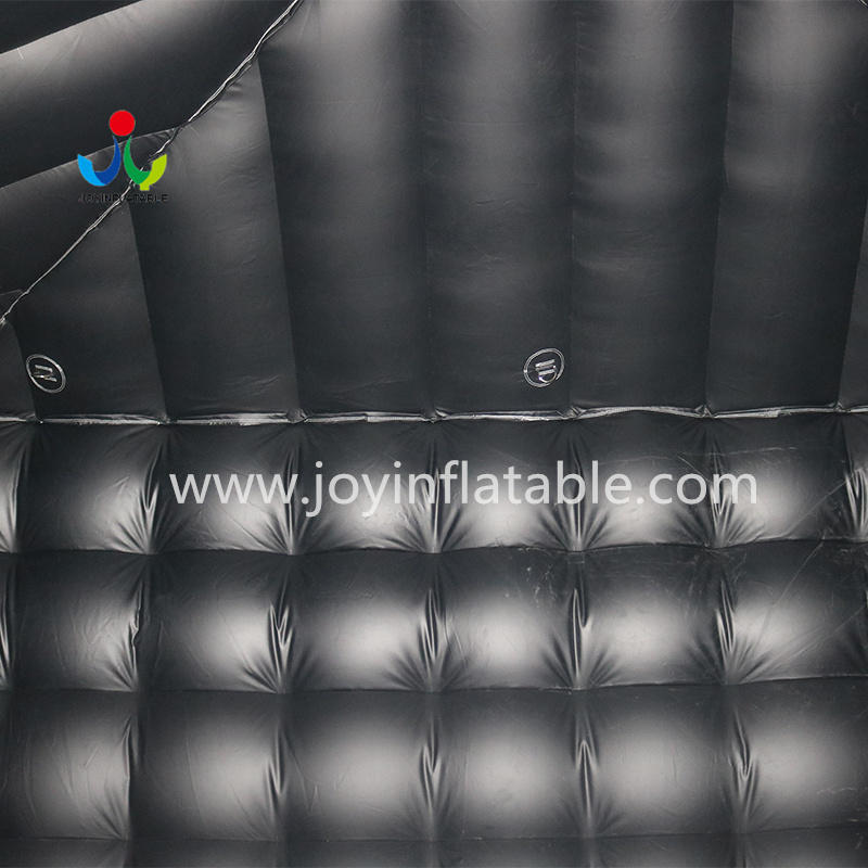 Custom Portable Black Inflatable Night Cube Party With Disco LED Light