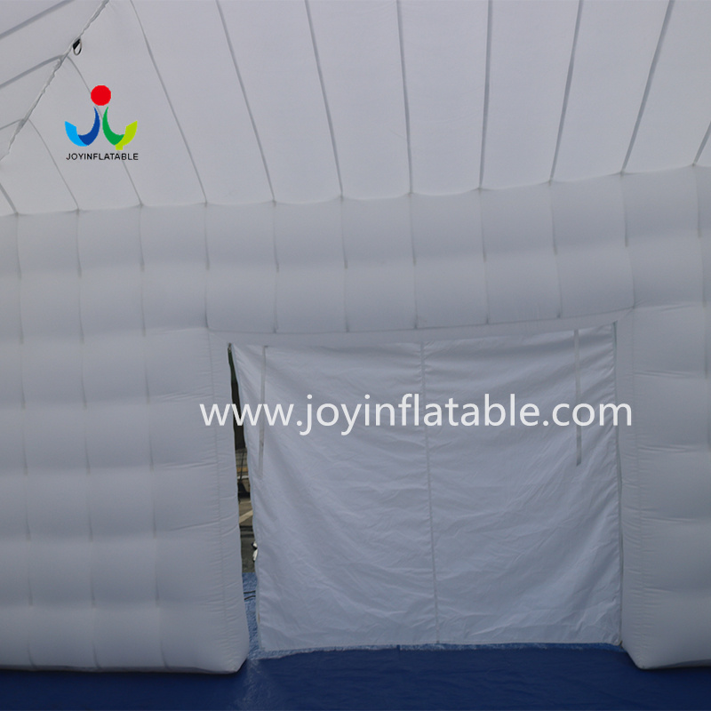 Tente d'événement gonflable blanche extérieure, lumière LED à vendre