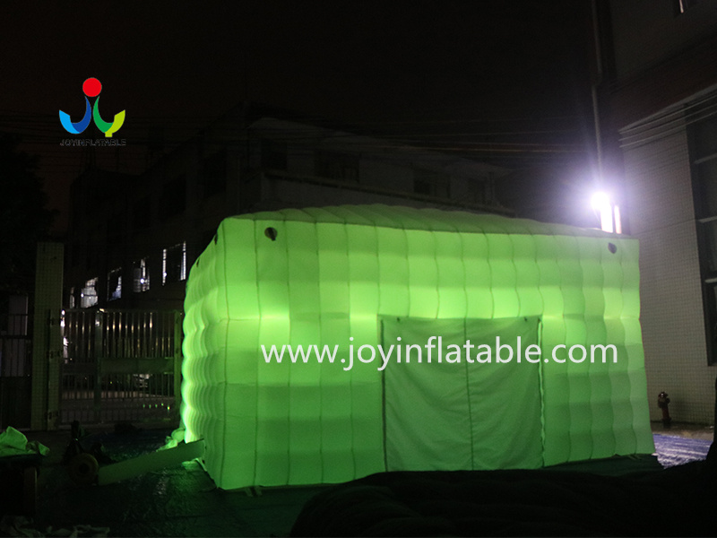 Lumière LED gonflable blanche extérieure de tente d'événement à vendre vidéo