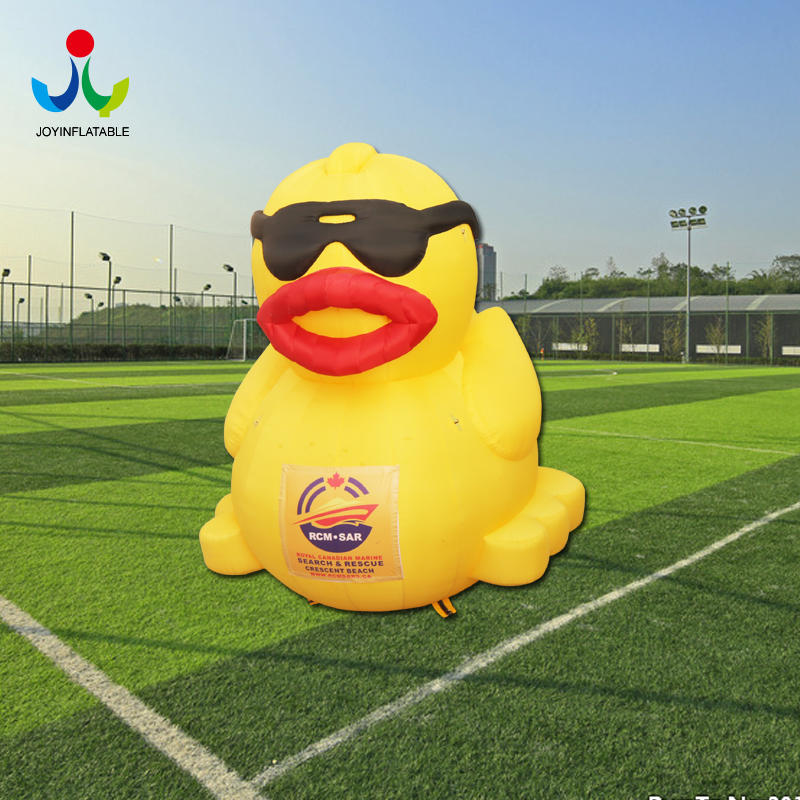 Giant Inflatable Promotion Duck With Glasses For Outdoor Event