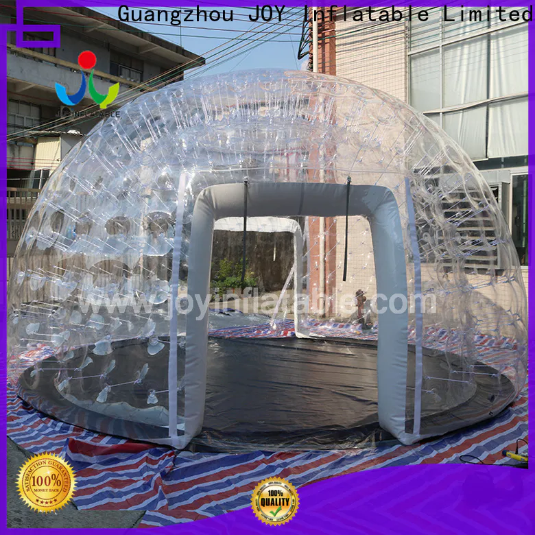 Custom made black inflatable igloo tent factory for kids