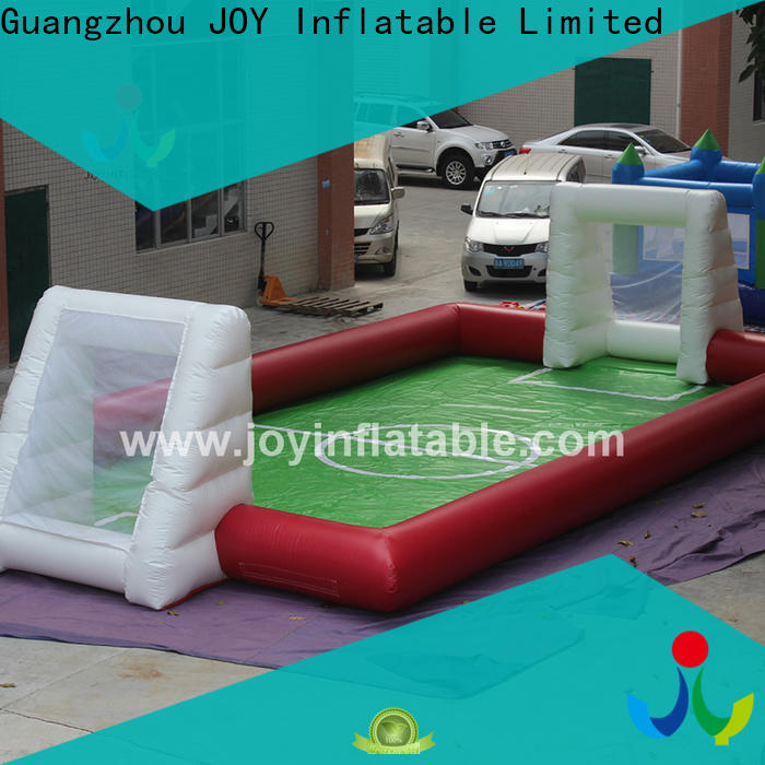 JOY Inflatable Latest blow up soccer field price for water soap sport event