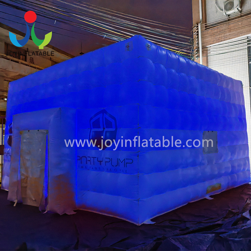 Tente gonflable à lumière LED pour fête de mariage, grand cube