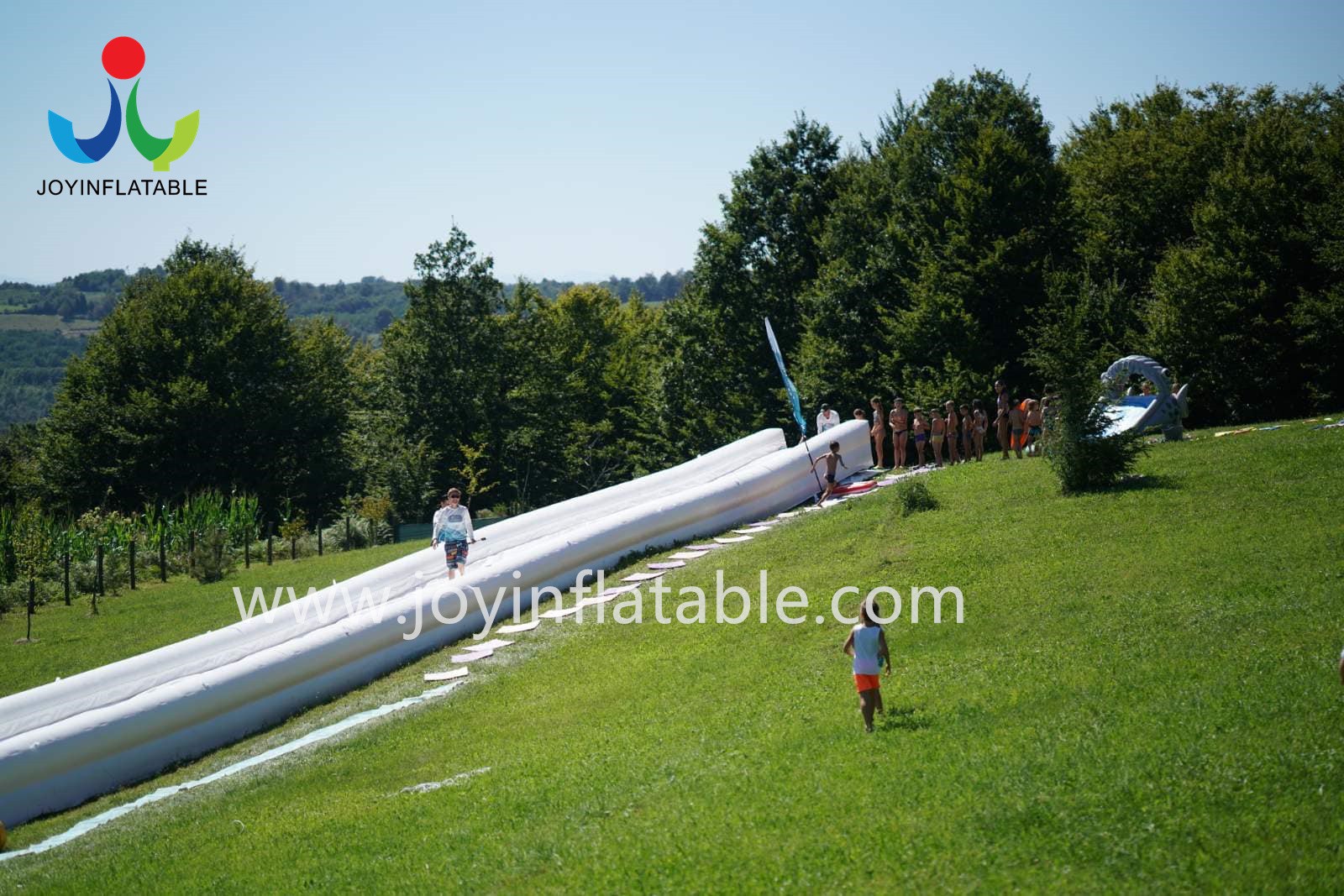 JOY Inflatable Custom made big waterslide for sale supply for kids-2