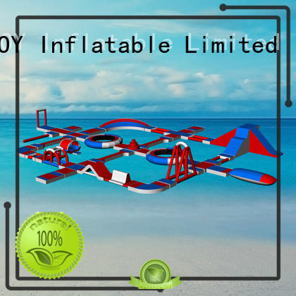 course inflatable lake trampoline design for children JOY inflatable