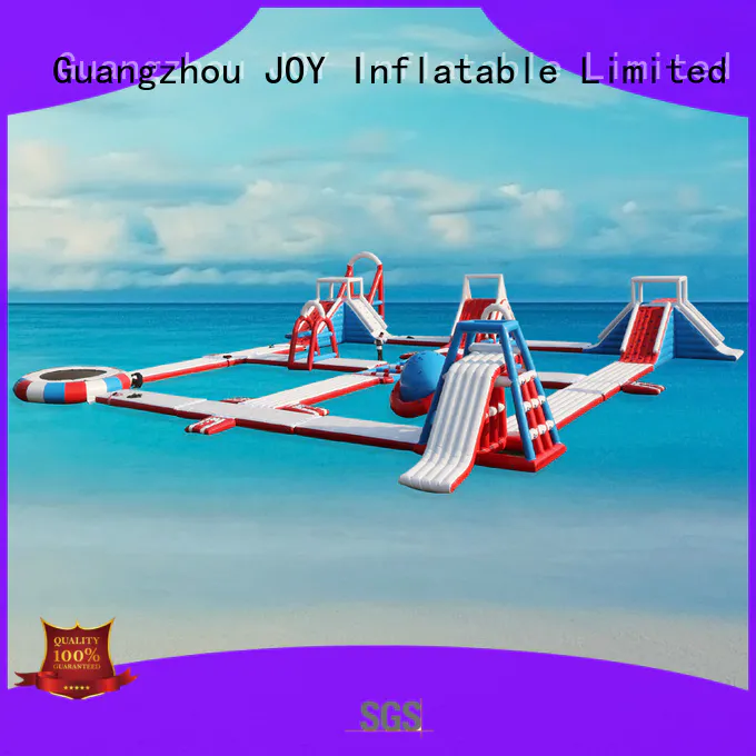 blow inflatable lake trampoline factory for kids